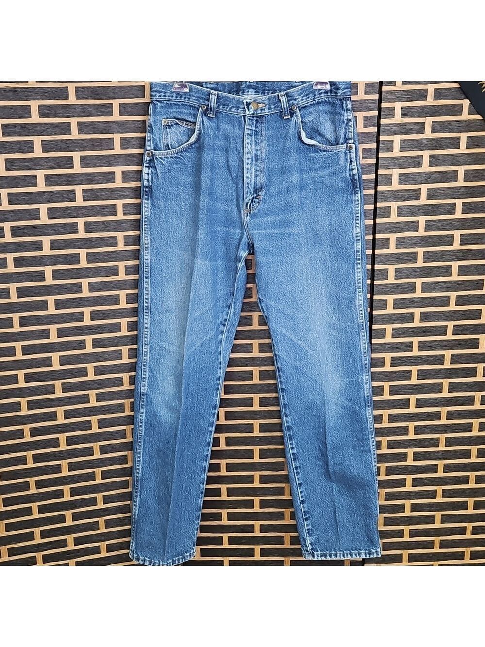 Wrangler Y2K Blue Denim Jeans 34x31 Plain Pocket EUC